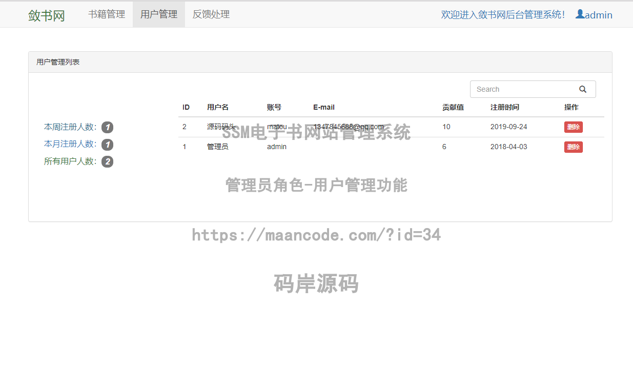 管理员角色-用户管理