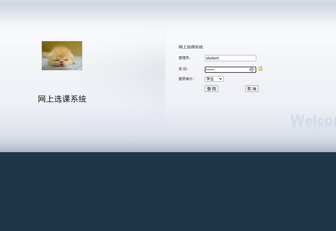 基于JSP+Servlet的在线学生选课管理系统 - 项目主图界面截图预览