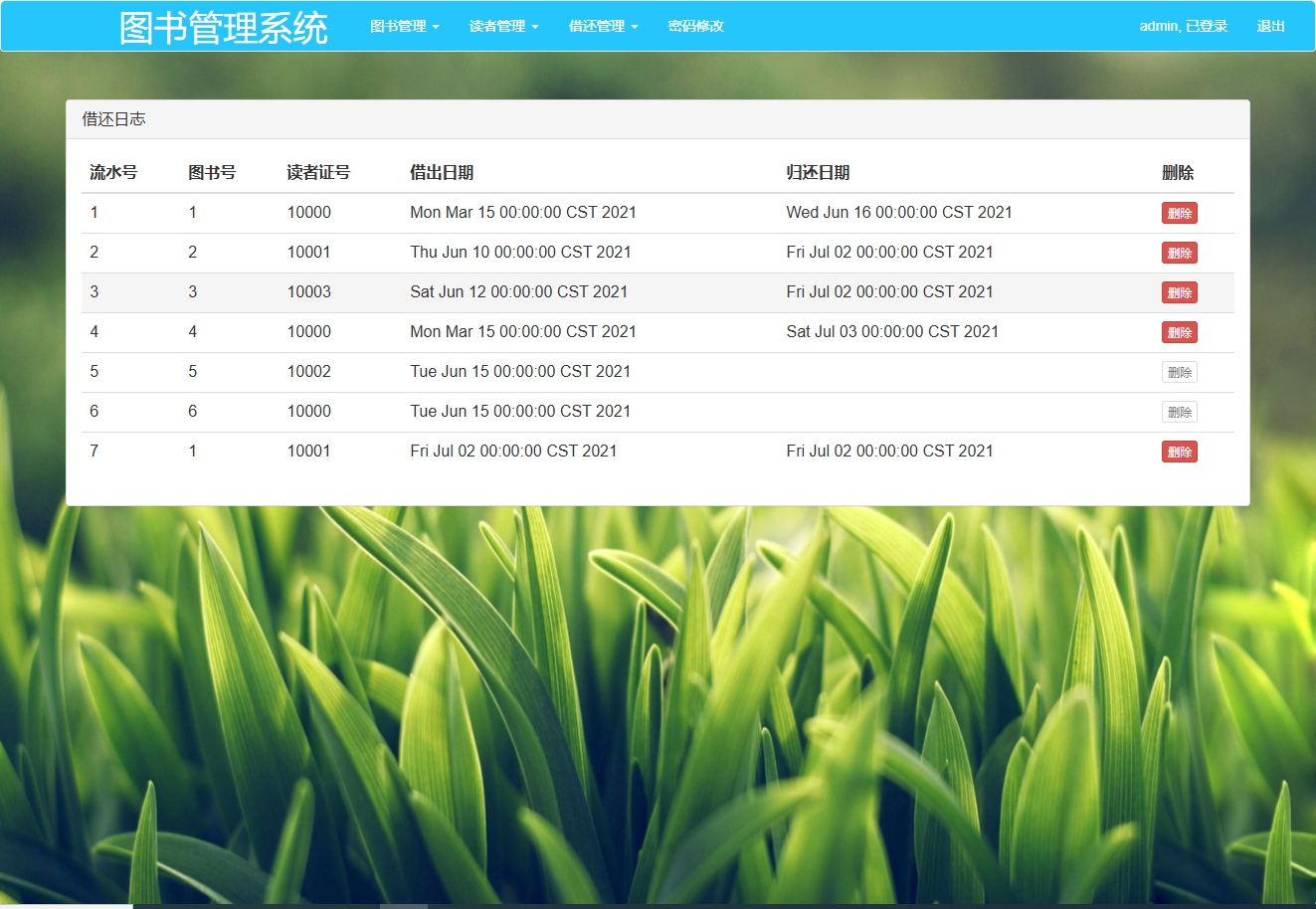 借阅记录管理