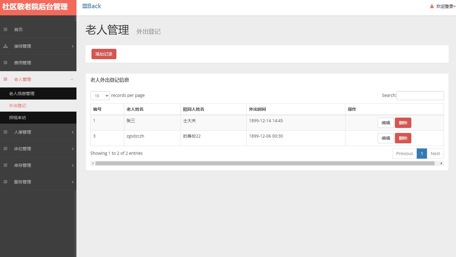 基于SSM框架的社区养老院综合管理系统 - 缩略图 2
