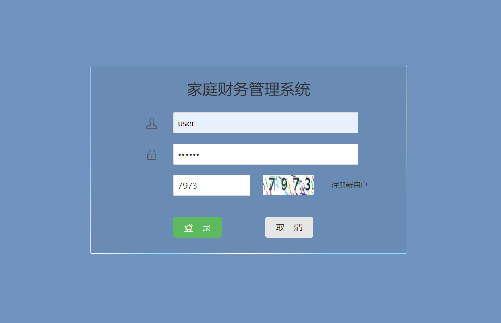 基于SSM框架的家庭财务管理系统 - 项目主图界面截图预览