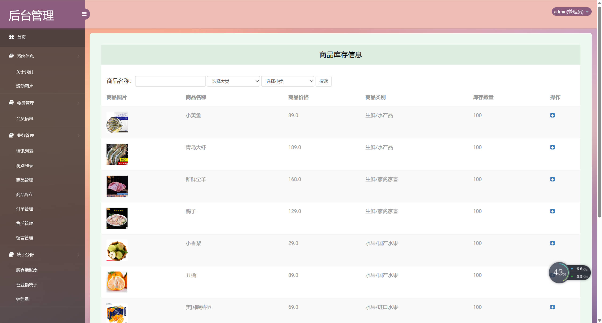 基于SSM框架的果蔬农副产品在线商城系统 - 缩略图 2