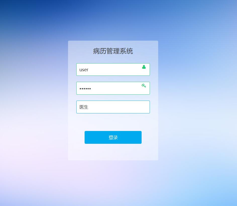 基于SSM框架的医院电子病历管理系统 - 项目主图界面截图预览