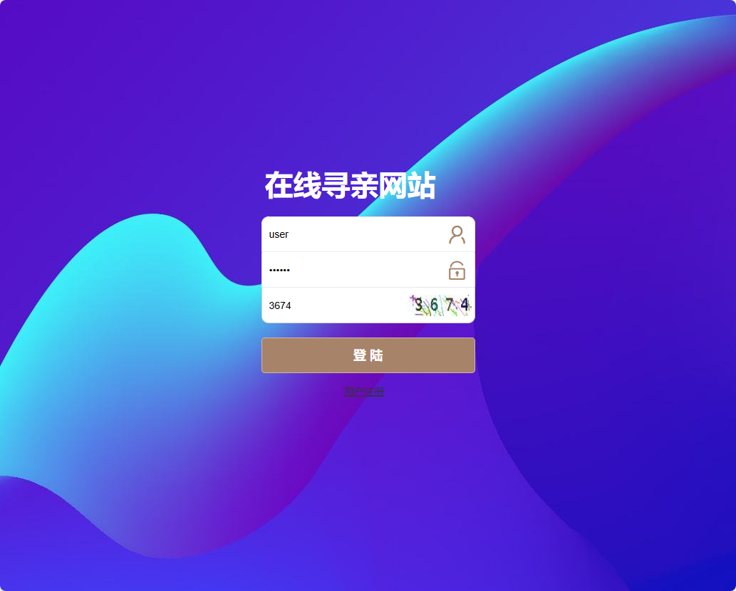 基于SSM框架的寻亲互助信息匹配平台 - 用户登录.png界面截图