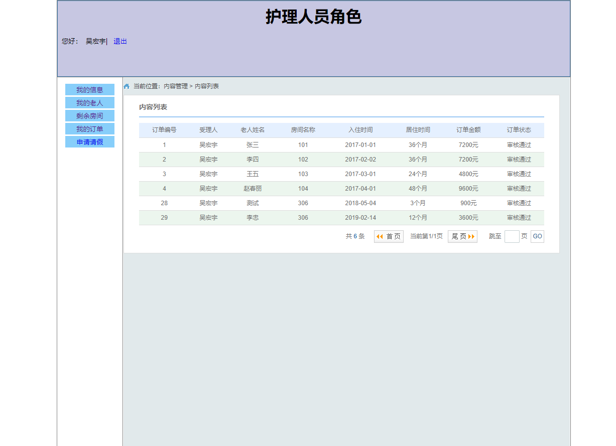 基于SSM框架的养老院人员智能管理系统 - 缩略图 3