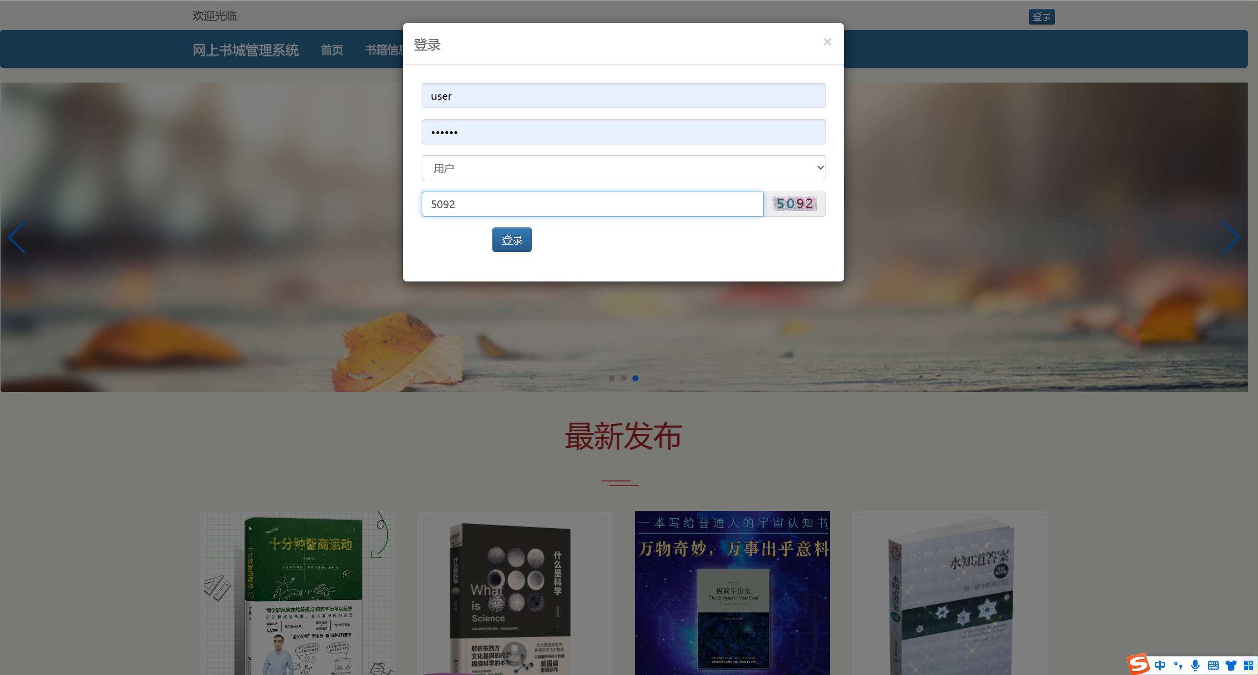 基于SSM框架的在线图书销售系统 - 项目主图界面截图预览