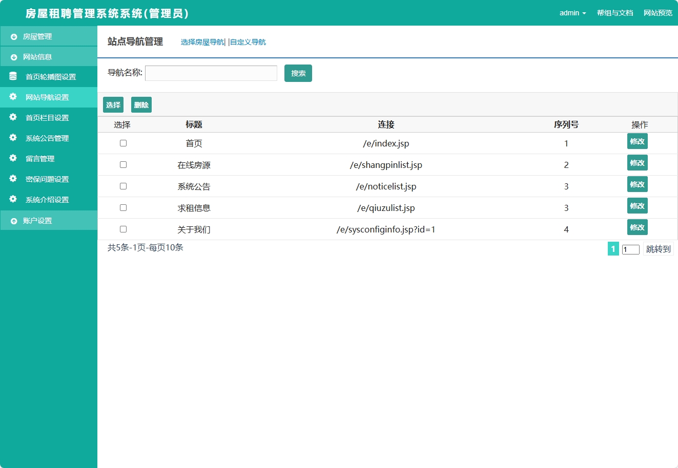 基于SSM框架的在线房屋租赁管理系统 - 缩略图 4