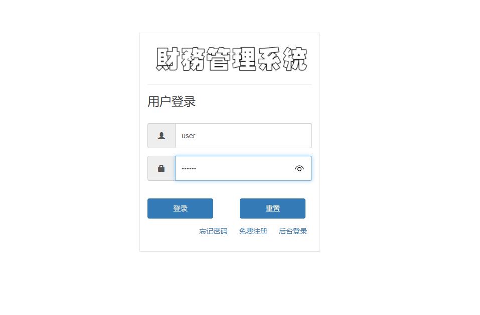 基于SSM框架的个人收支统计分析系统 - 项目主图界面截图预览